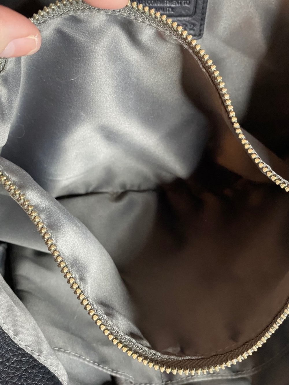 Vintage Coach Logo Black & Gray Satchel - Picture 8 of 8